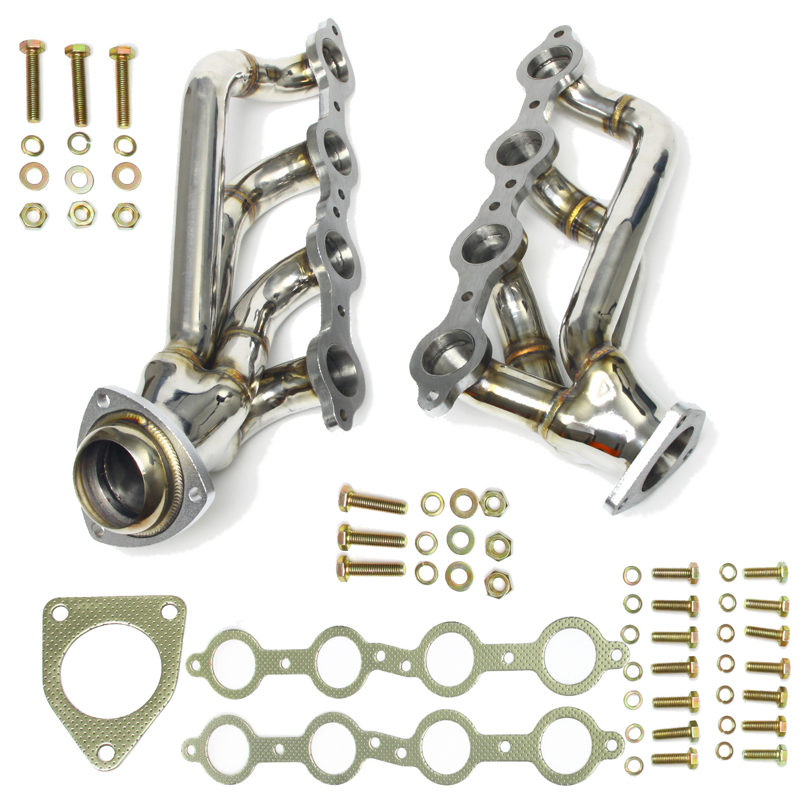 For 2002-2013 GM 1500 Pickup 4.8L 5.3L V8 Shorty Exhaust Header Assembly Kit For 2002-2013 GM 1500 Pickup 4.8L 5.3L V8 Shorty Exhaust Header Assembly Kit