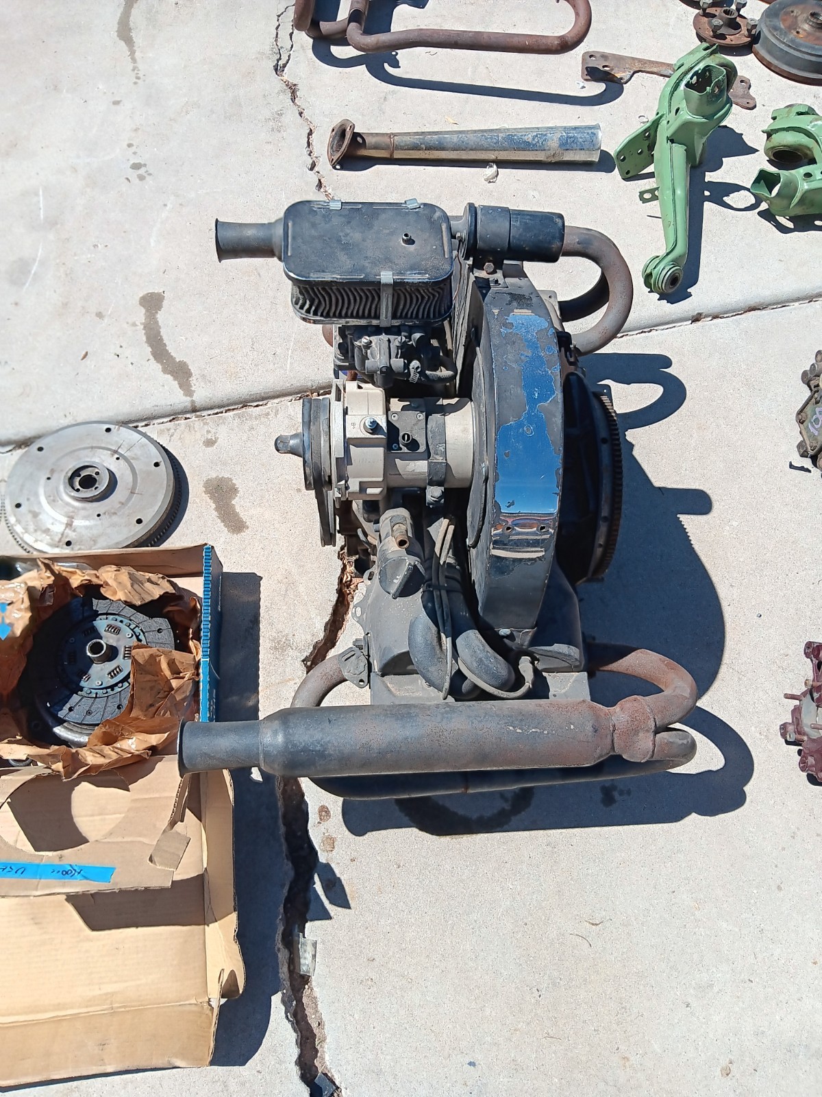 Headline: VW Air-Cooled Engine + Large Lot of Parts - $2000 (Take All)