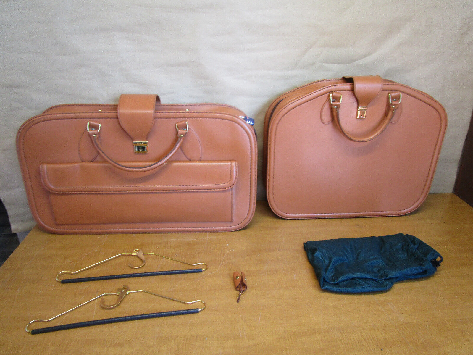 Ferrari 456 - Schedoni  Leather Travel Luggage Cuoio Two Bag Set