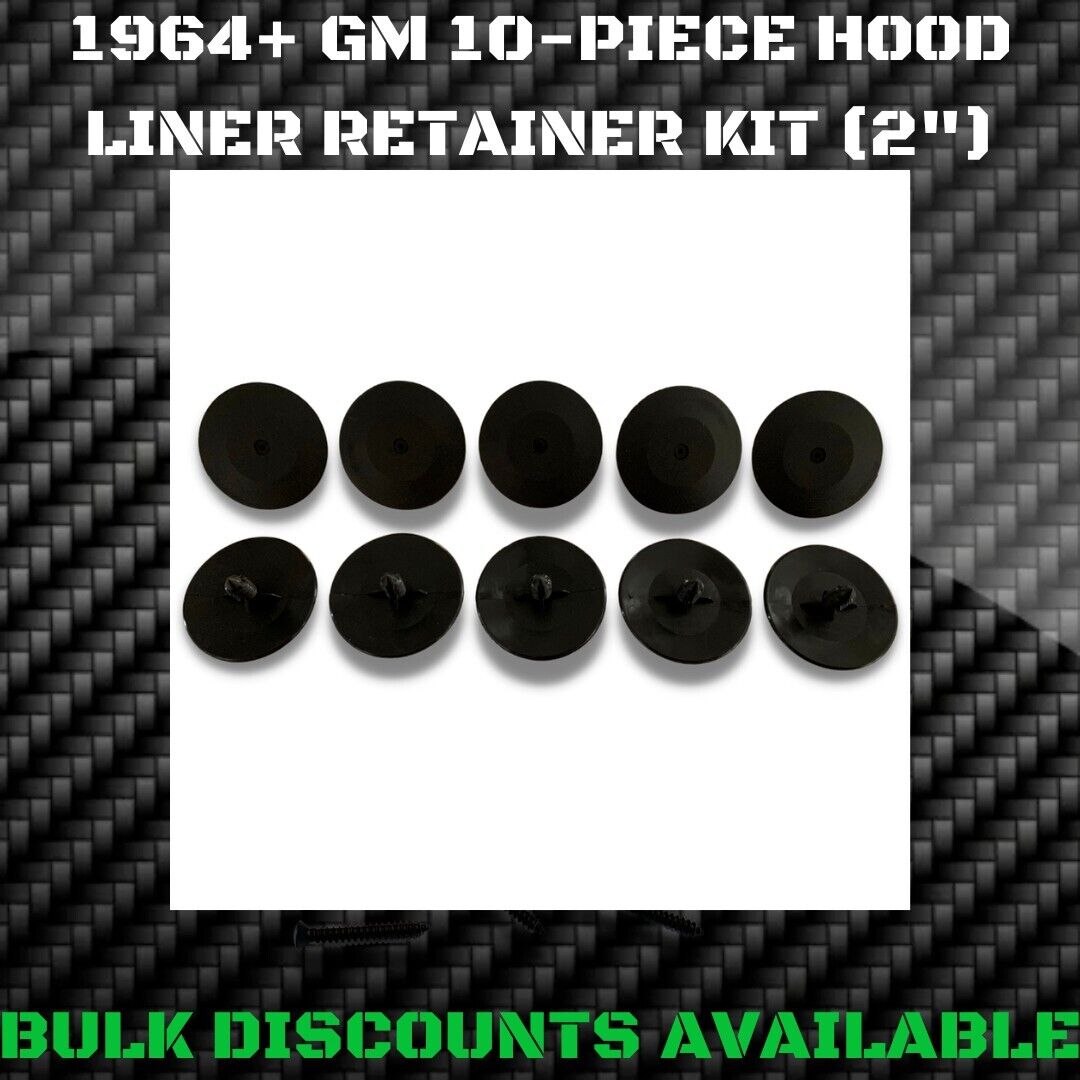 1964-2006 Pontiac GTO JUDGE Hood Liner Insulator Insulation Pad Clips Buttons GM