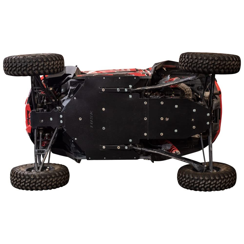 Tusk Quiet-Glide Skid Plate 3/8 inch Compatible with Polaris RZR XP Turbo S