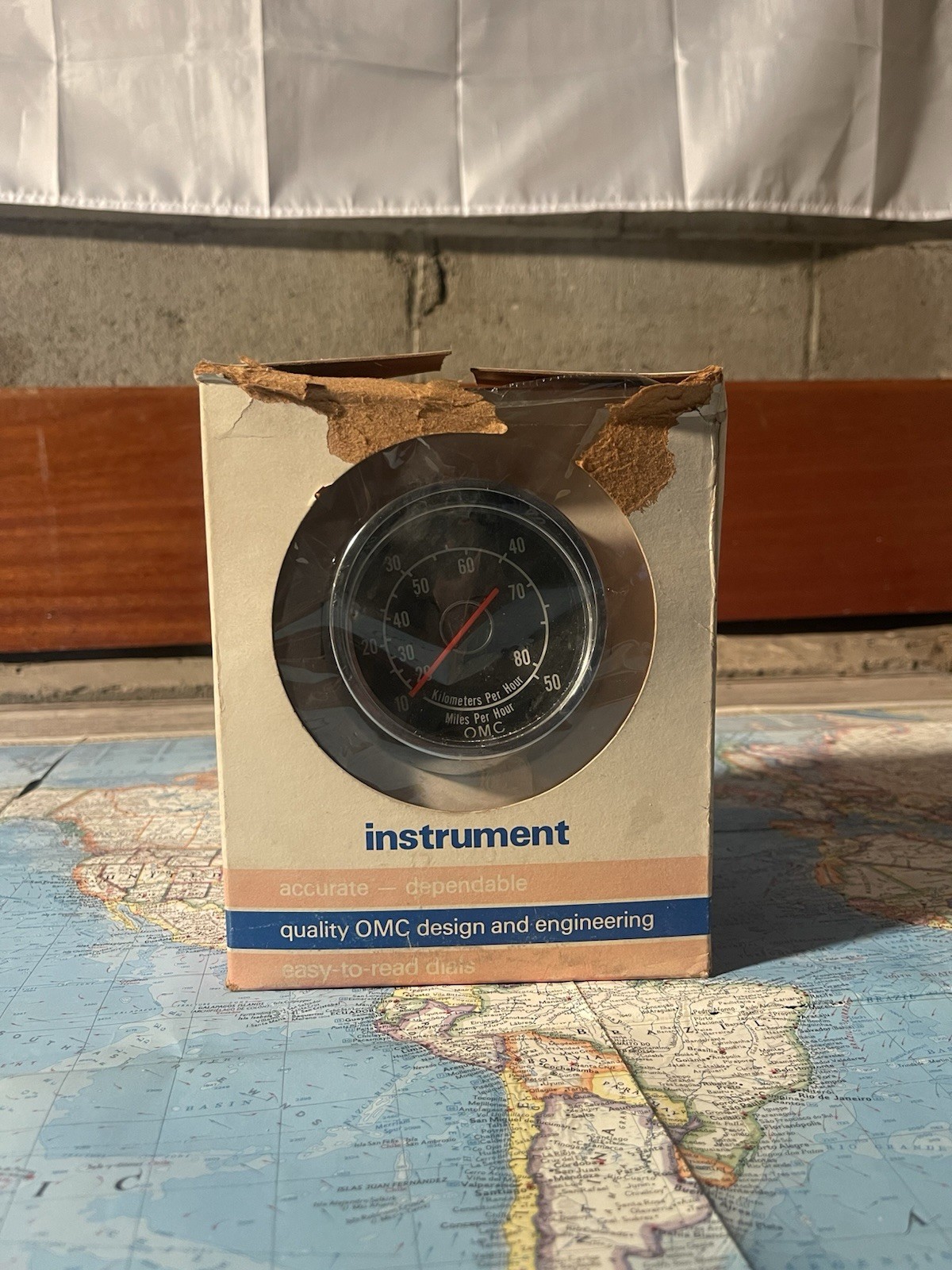 Vintage OMC Speedometer Gauge 122974
