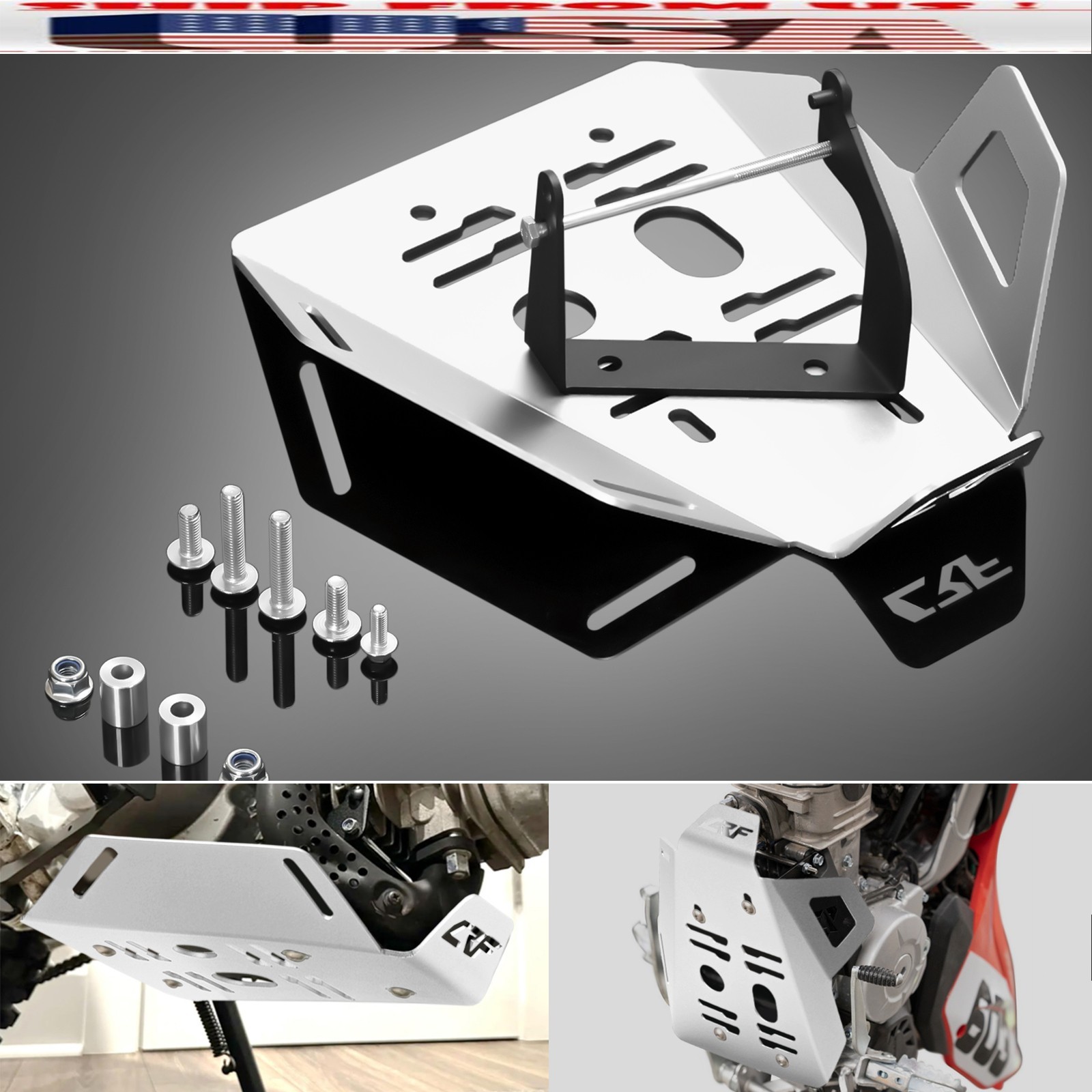 Front Skid Plate Lower Engine Bash Cover Guard For HONDA CRF110F 2013-2026