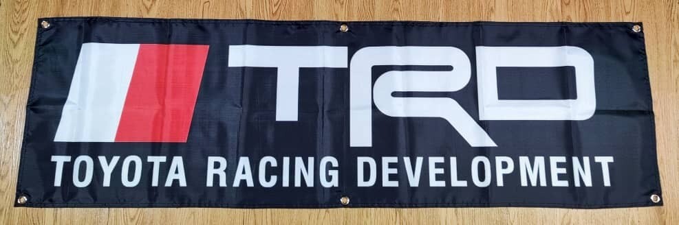 Trd Racing Banner Sign Flag 1.5x5ft Sticker Decal Development Vinyl Tacoma