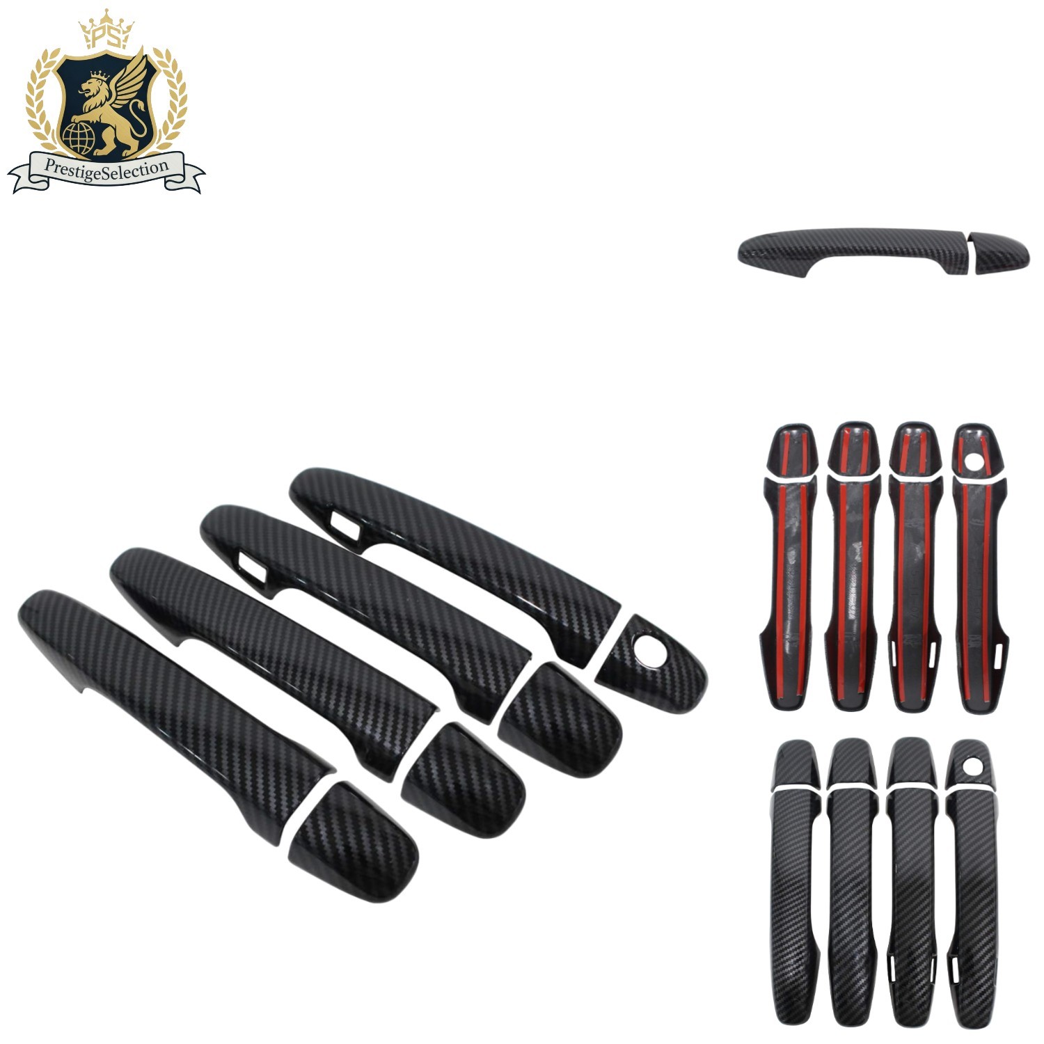 Durable Carbon Fiber Door Handle Covers Set for Subaru Legacy, Outback & More