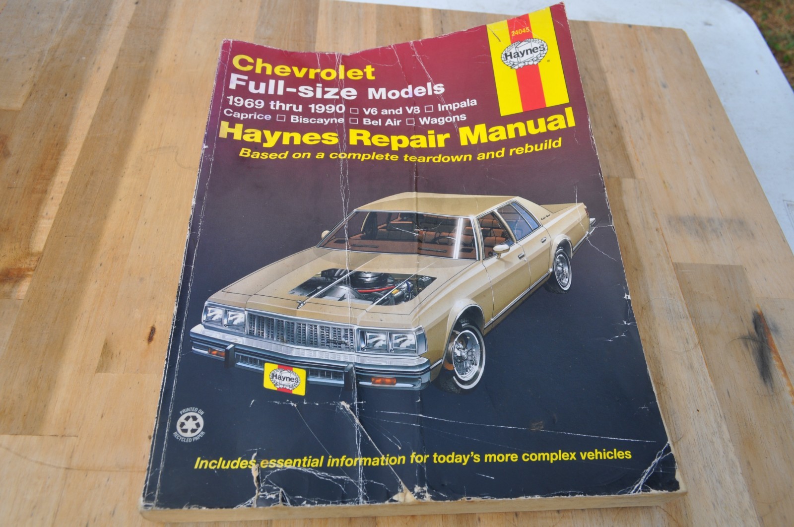 Chevrolet Full-Size models V6 & V8 (1969-1990) Haynes Repair Manual [Paperback]