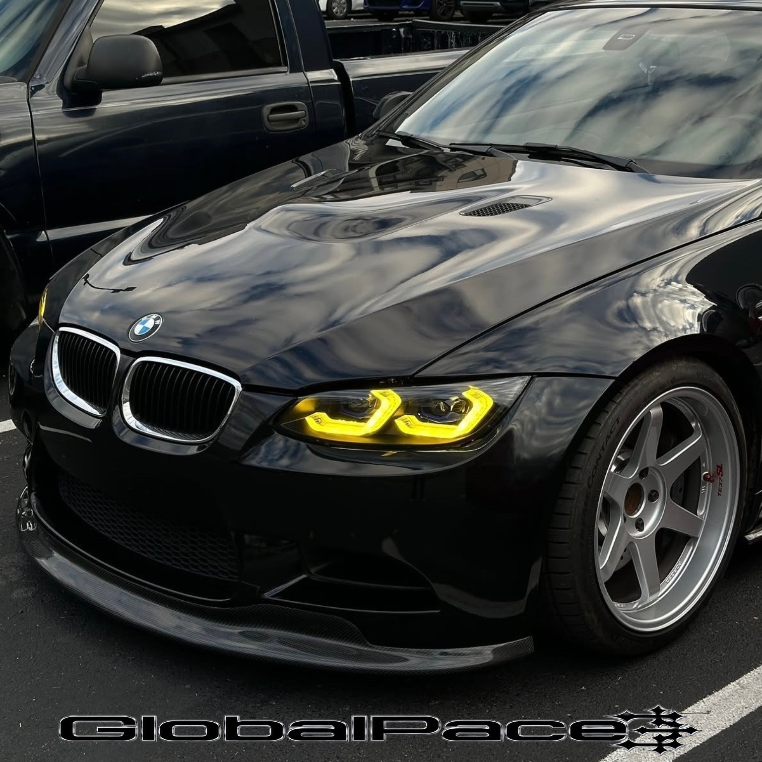 BMW 3 Series E92 E93 M3 328i 335 Laser Style Dual Color LED Headlights 2007-2013