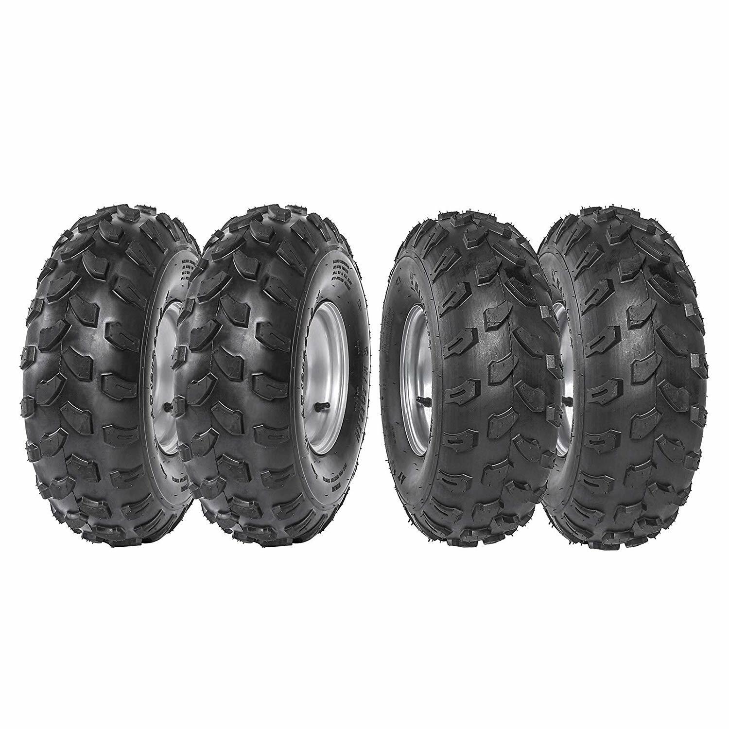4pcs 19x7-8 19x7.00-8 Tire 4 Stud Rim 8\ 4pcs 19x7-8 19x7.00-8 Tire 4 Stud Rim 8\