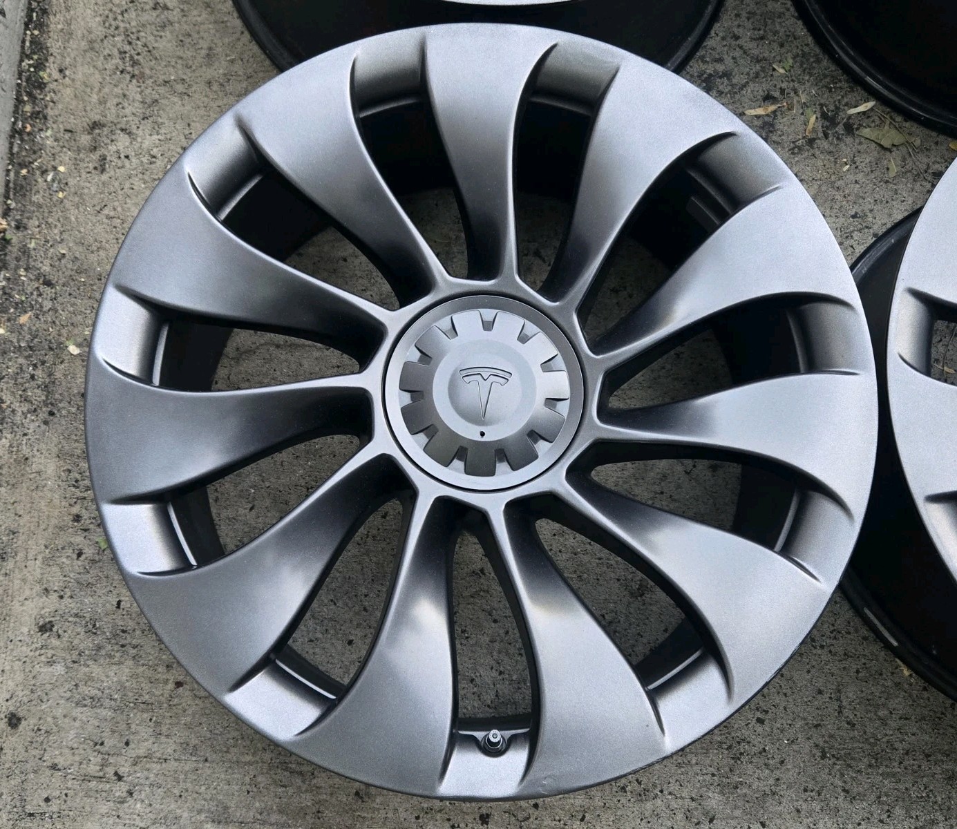 GENUINE 21x9.5 Tesla SINGLE Front Uberturbine Rim OEM Wheel 20 21 22 23 24 25 Y
