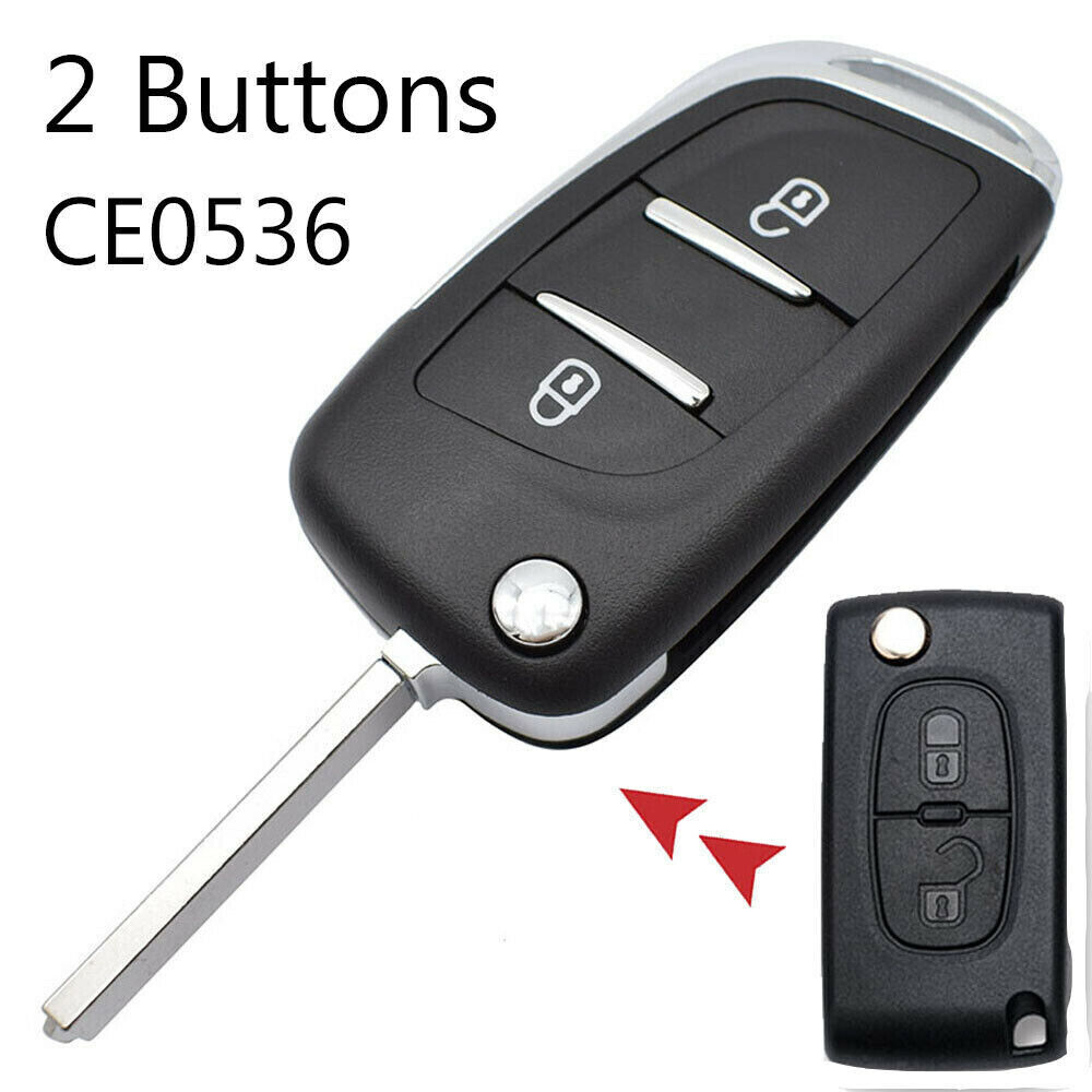 2 3 Button Remote Key Case Blade Shell For PEUGEOT 207 307 308 407 3008 5008 807
