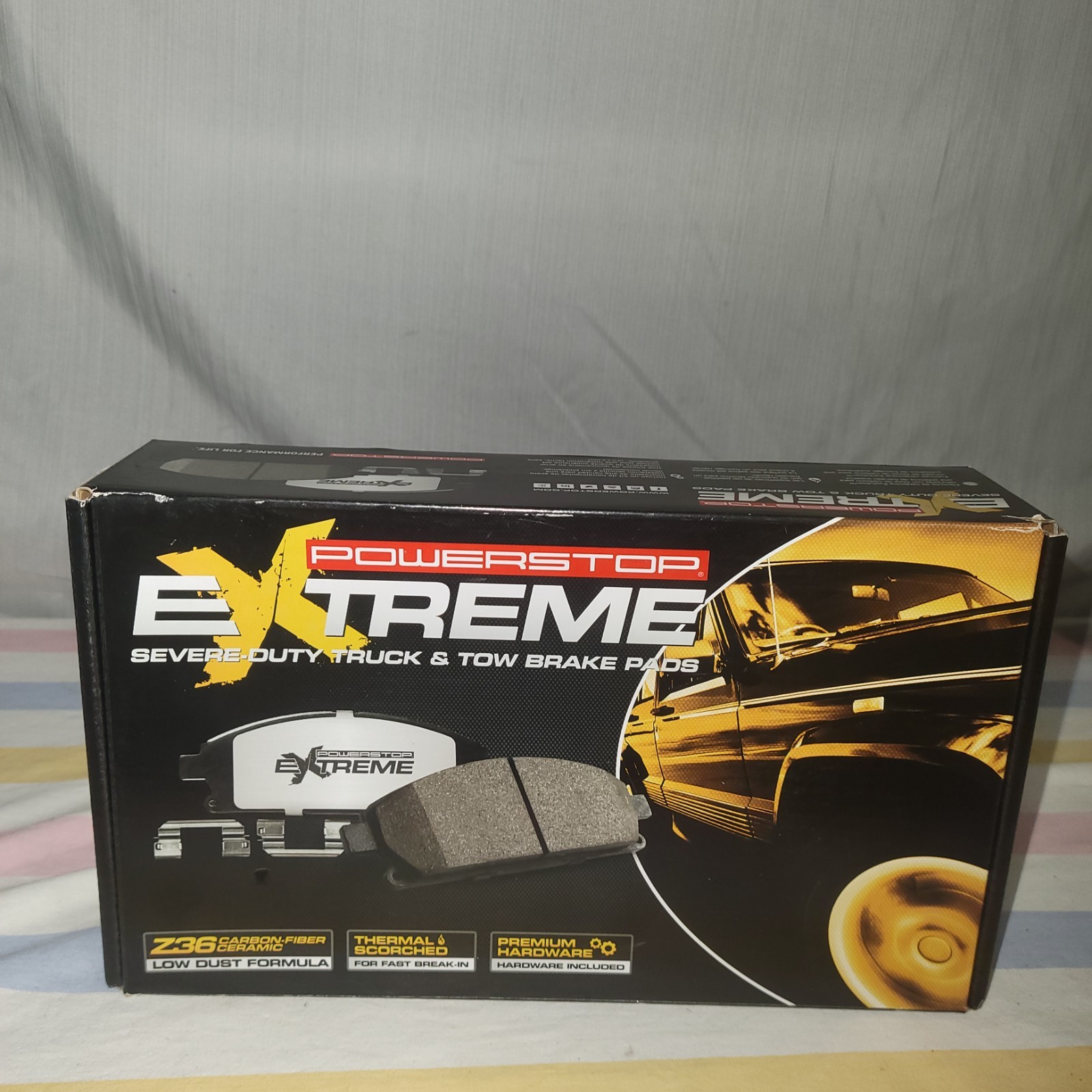Power Stop Z36-2250 Truck & Tow Front Carbon-Fiber Ceramic Brake Pads for