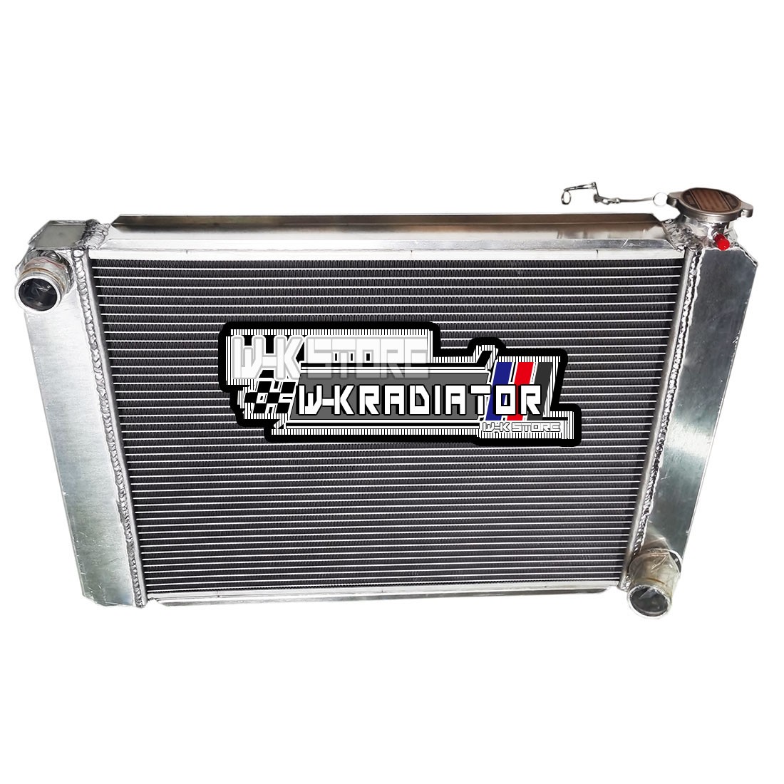 Universal 2-Rows Crossflow Aluminum Radiator For 27
