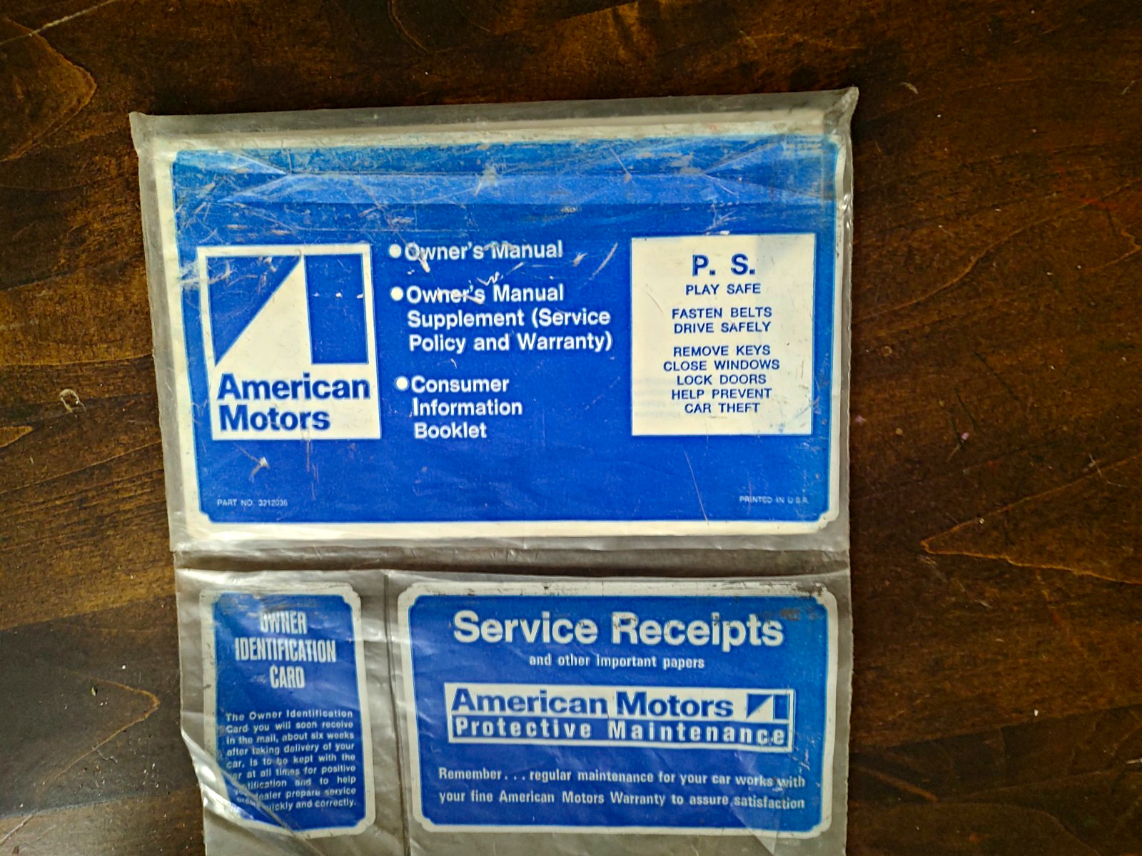 Amc American Motors Manual Still In Plastic
