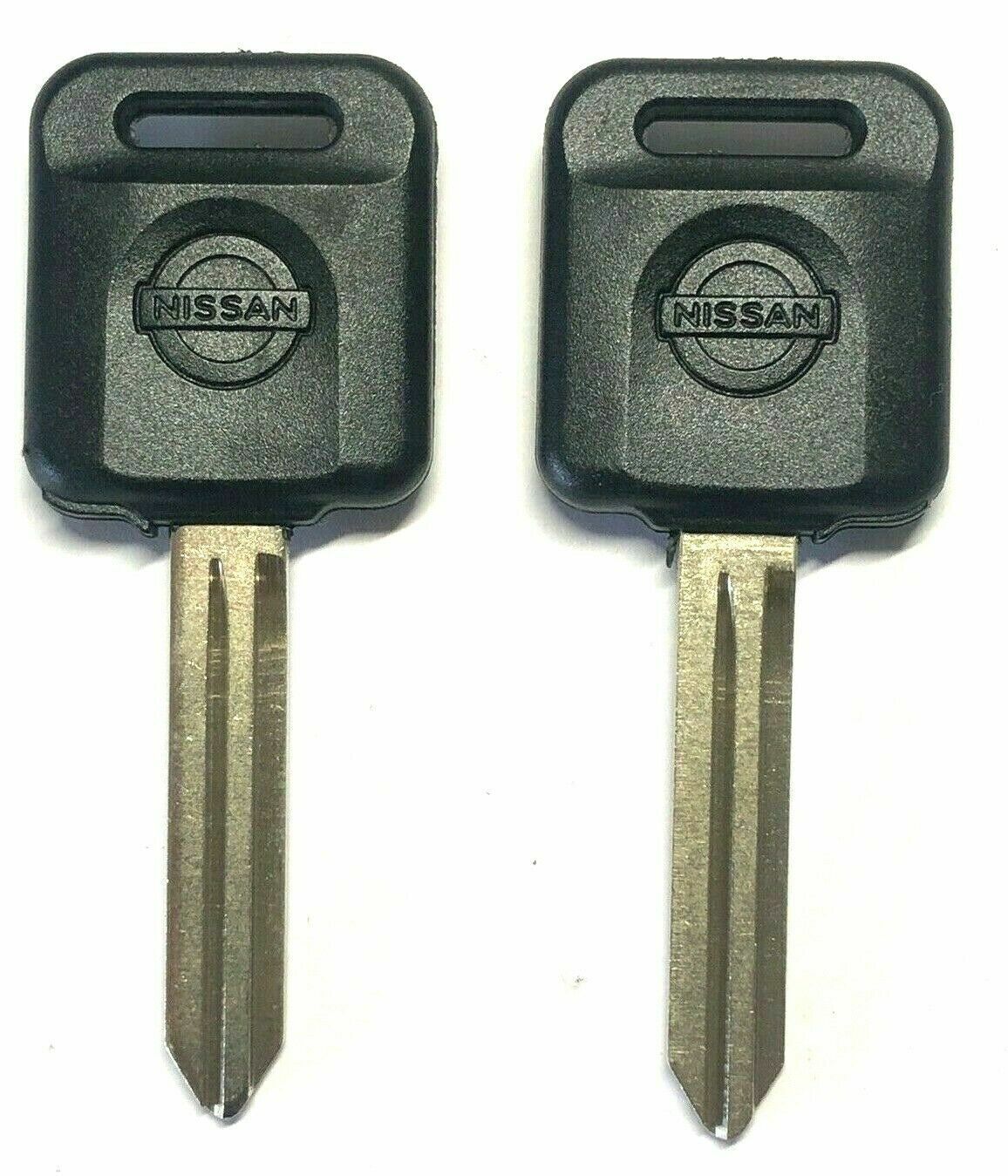 2 Ignition Key Blanks for Nissan Titan and Frontier. Transponder chip key ID 46