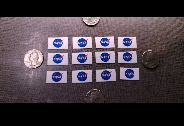 12 Pack NASA Flag Sticker Decal 12 Pack NASA Flag Sticker Decal