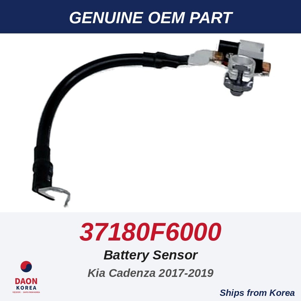 Genuine OEM Kia Cadenza Battery Sensor Negative Cable 37180-F6000 2017-2019