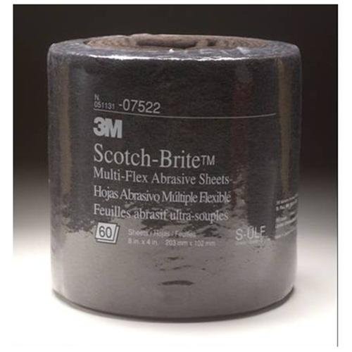 3m 07522 Scotch-brite Multi-flex Abrasive Sheet Roll, Ultra Fine, 8\