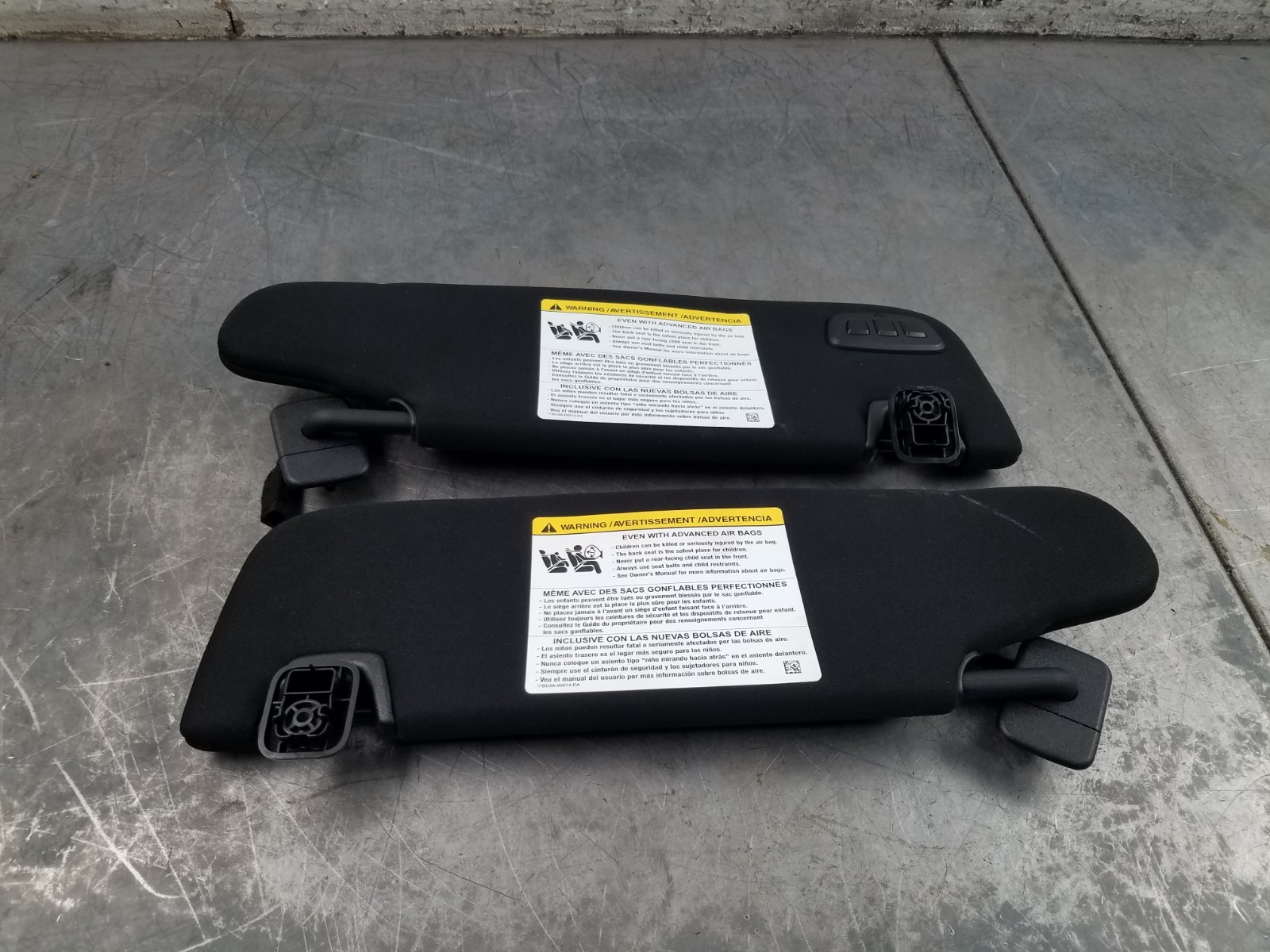 2018 Ford Mustang Shelby GT350R Sun Visors #0117 A6