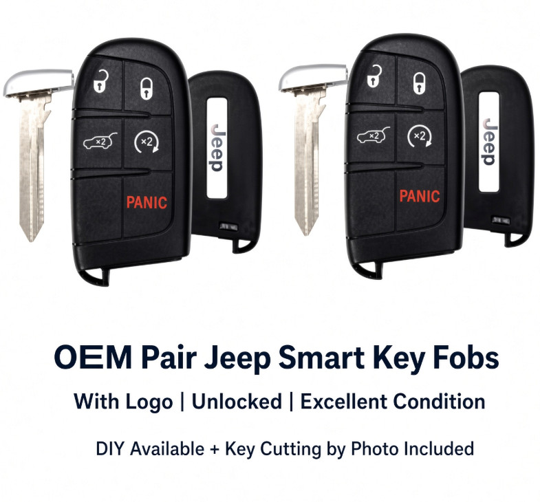 MINT PAIR OF Original Oem 2014-2023 Jeep Grand Cherokee Smart Keys 68143505AC