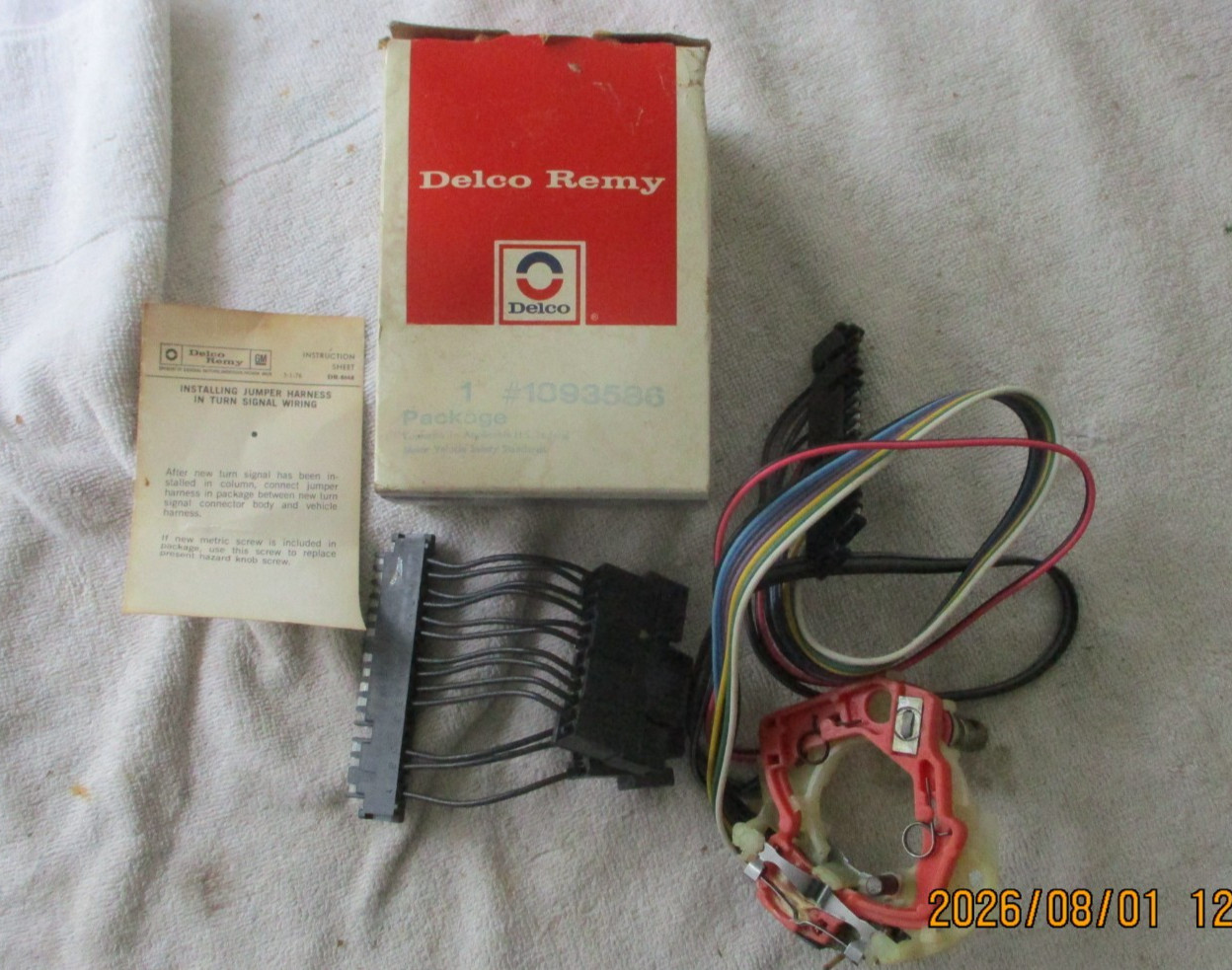 NOS 1971-1973 CADILLAC TURN SIGNAL SWITCH-PART NO. 1893586