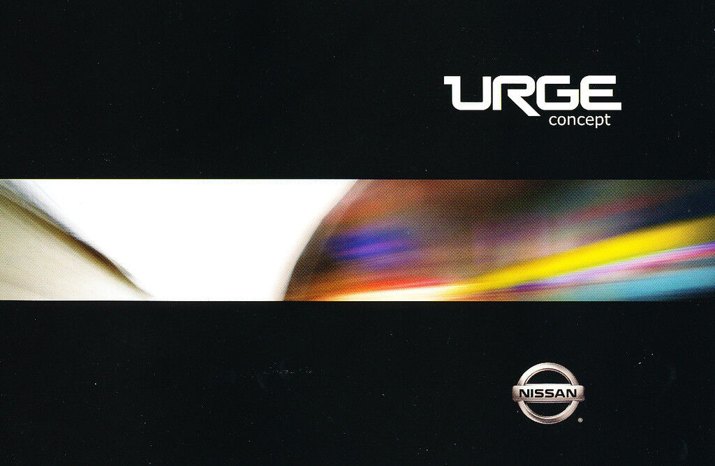 2006 Nissan URGE Concept Car Original Press Media Sales Brochure and Disc