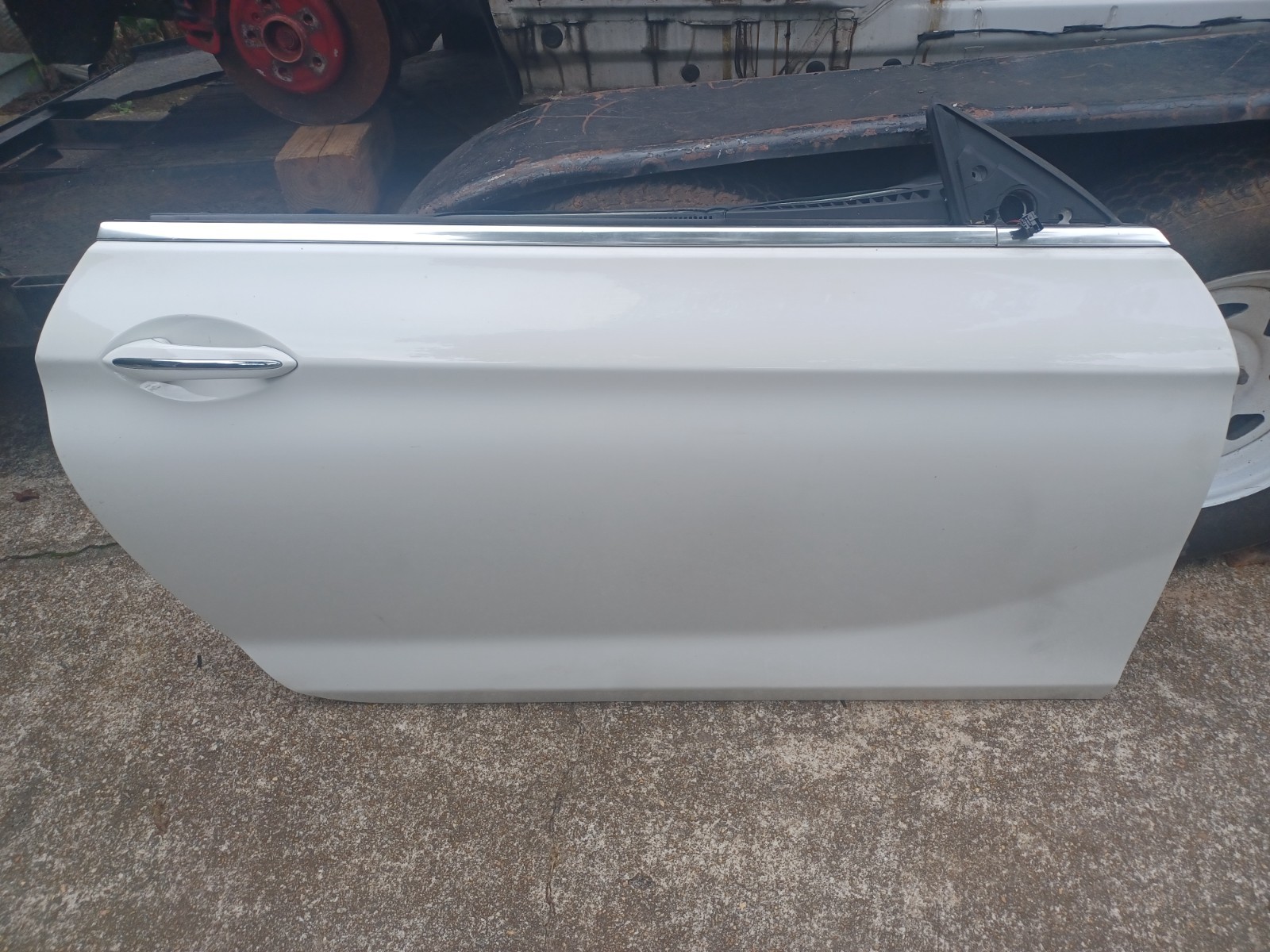 NO SHIPPING 2012-2018 BMW 650I CONVERTIBLE DOOR SHELL PASSENGER SIDE USED WHITE