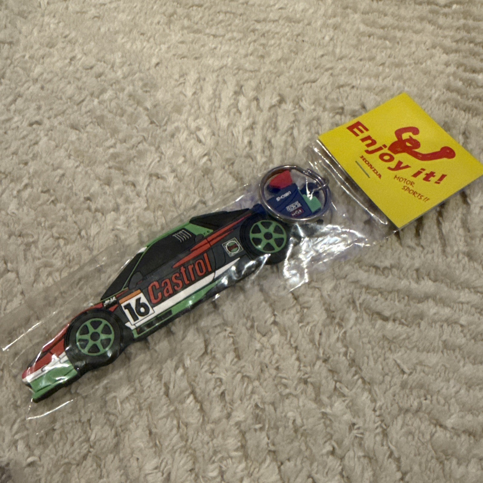 Honda Castrol Mugen NSX Rubber Keychain JDM Spoon  Type R Civic Integra JGTC