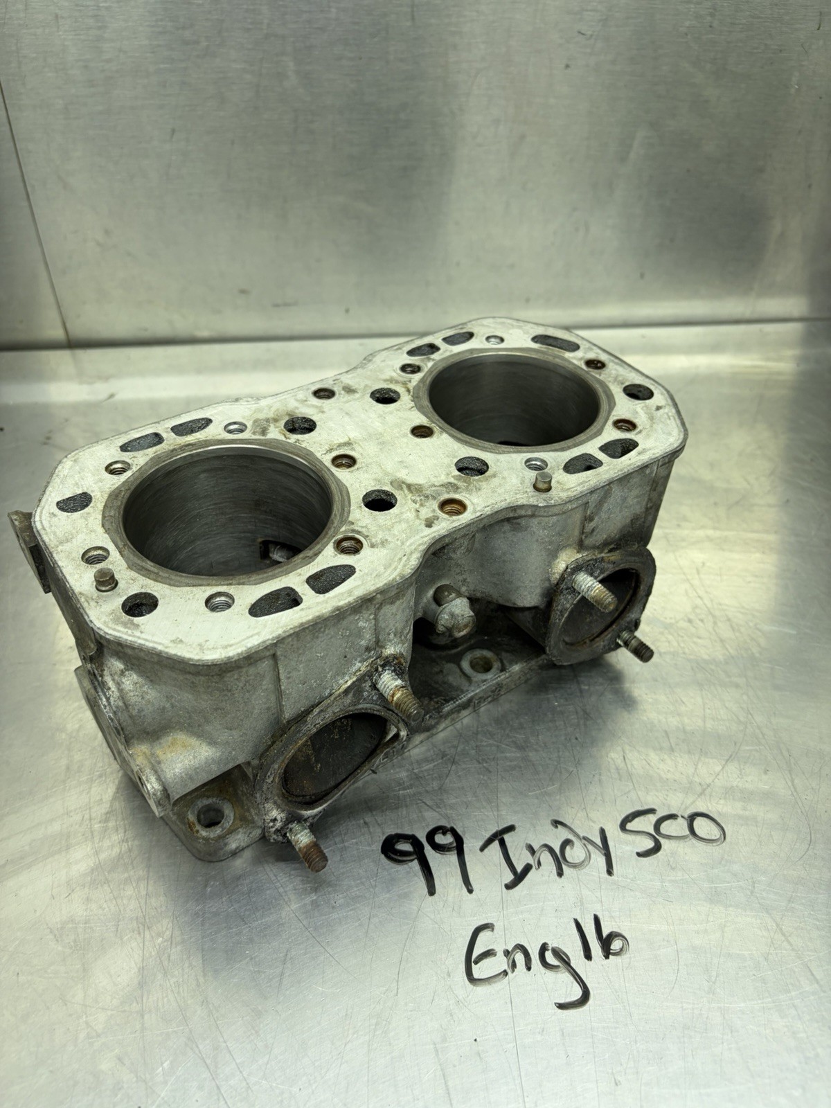 1986-1999 Polaris Indy 500 Cylinder Jug Housing Block Part Number #3085583 1986-1999 Polaris Indy 500 Cylinder Jug Housing Block Part Number #3085583