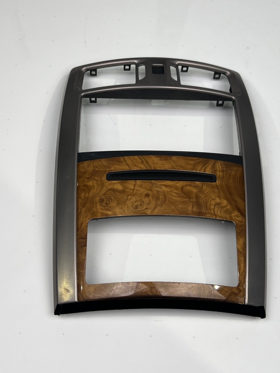 07-09 Cadillac XLR Platinum Center Console Radio Trim Bezel Olive Ash Wood