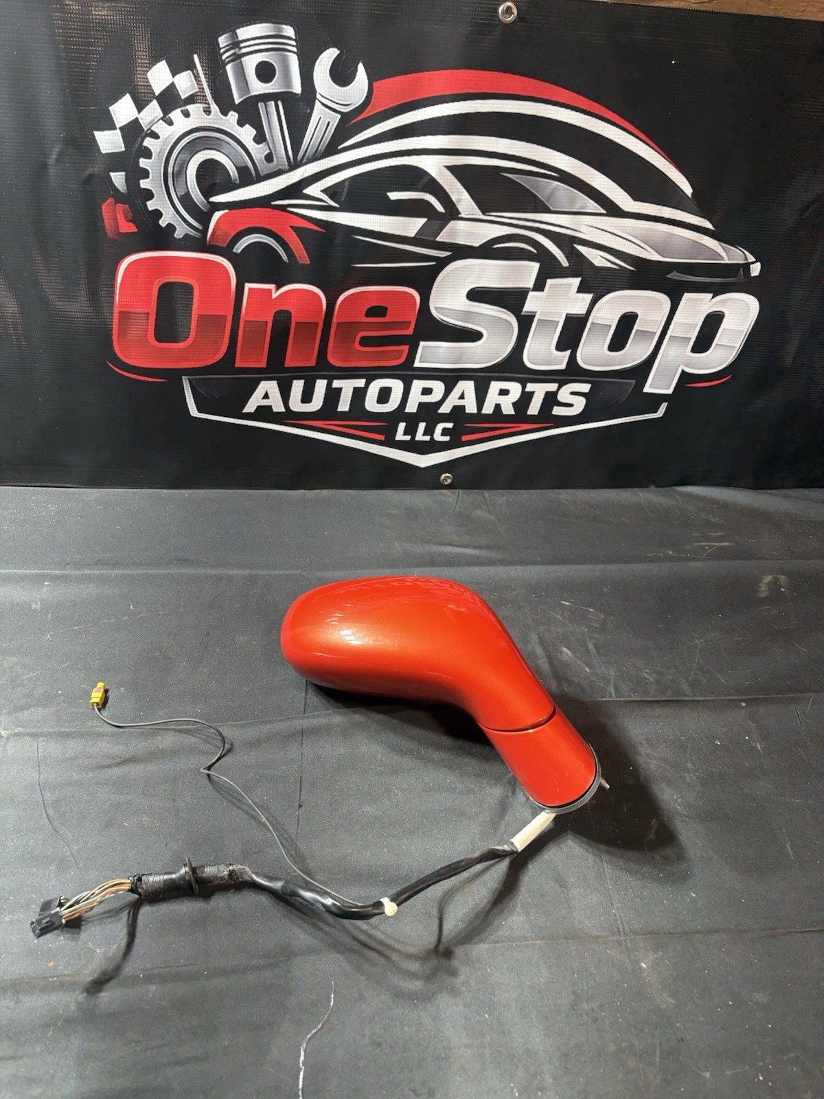 2006-2013 CHEVROLET CORVETTE C6 FRONT RIGHT PASSENGER DOOR MIRROR Inferno Orange