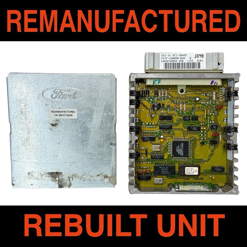 94-95 Ford F150 Bronco 5.0 M/T PCM ECM Engine Computer Module F4TF-12A650-AVA