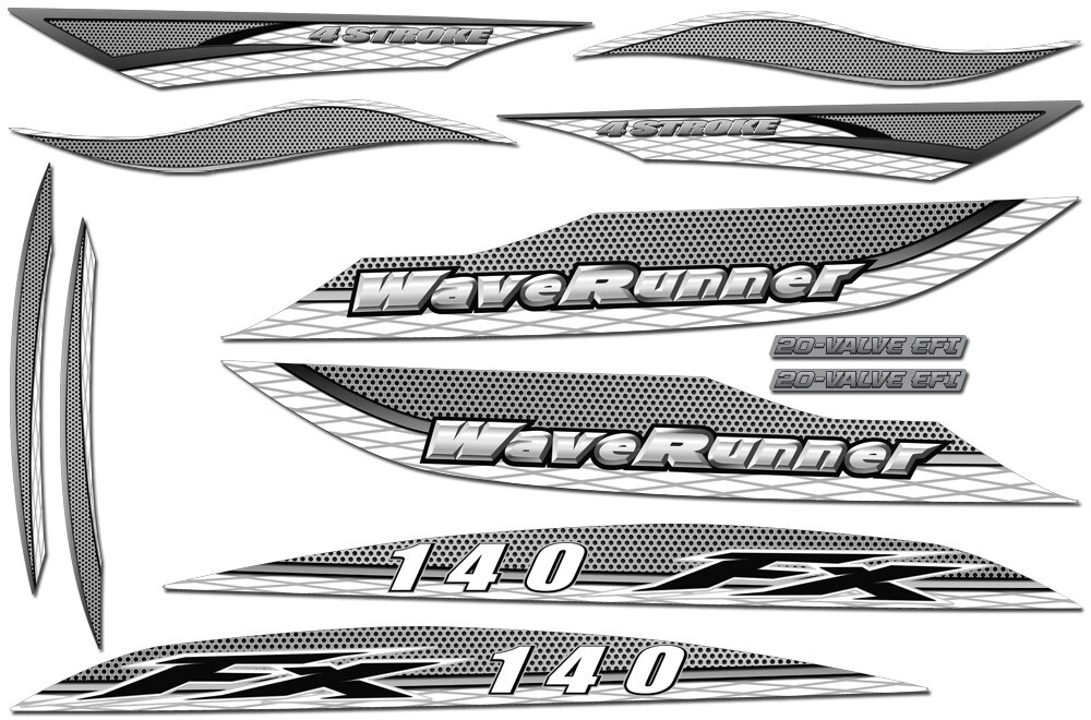 Decal Kit for Yamaha FX140 Waverunner FX140A FX 140 Jet Ski Graphic 2002-2004 SV