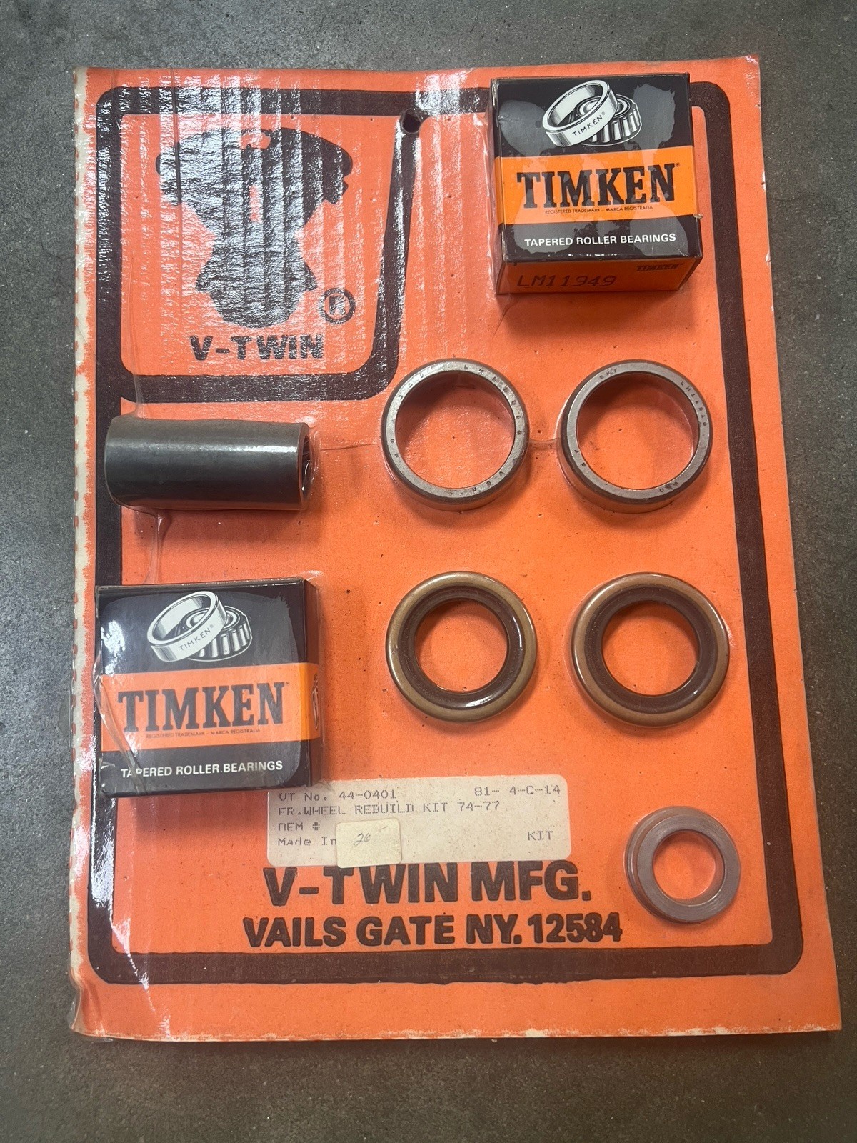 V-Twin Front Wheel Kit For 1974-1977 Harley Davidson
