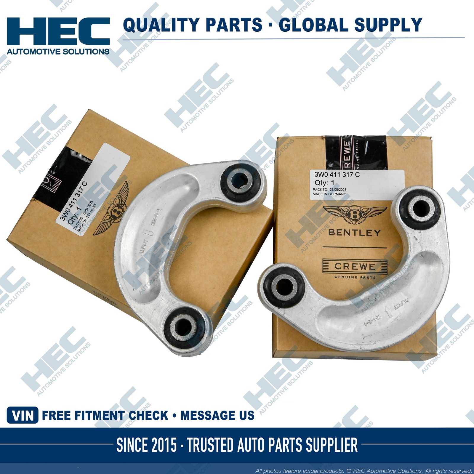 3W0411317C Genuine Front Sway Bar Link set fits Bentley Continental Flying Spur