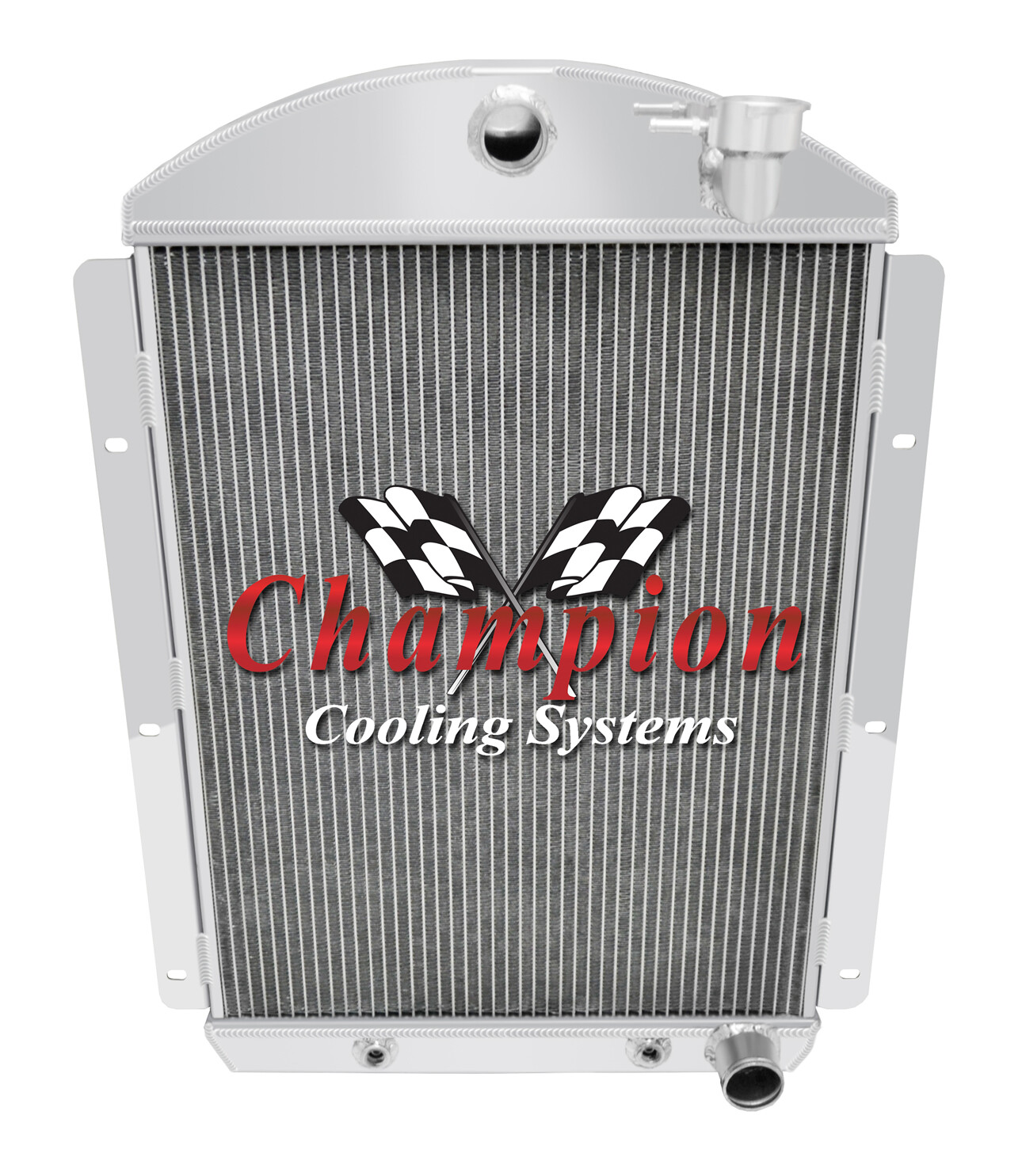 Champion 3 Row Aluminum Radiator for 1941 - 1946 Chevy Truck V8 Small Block