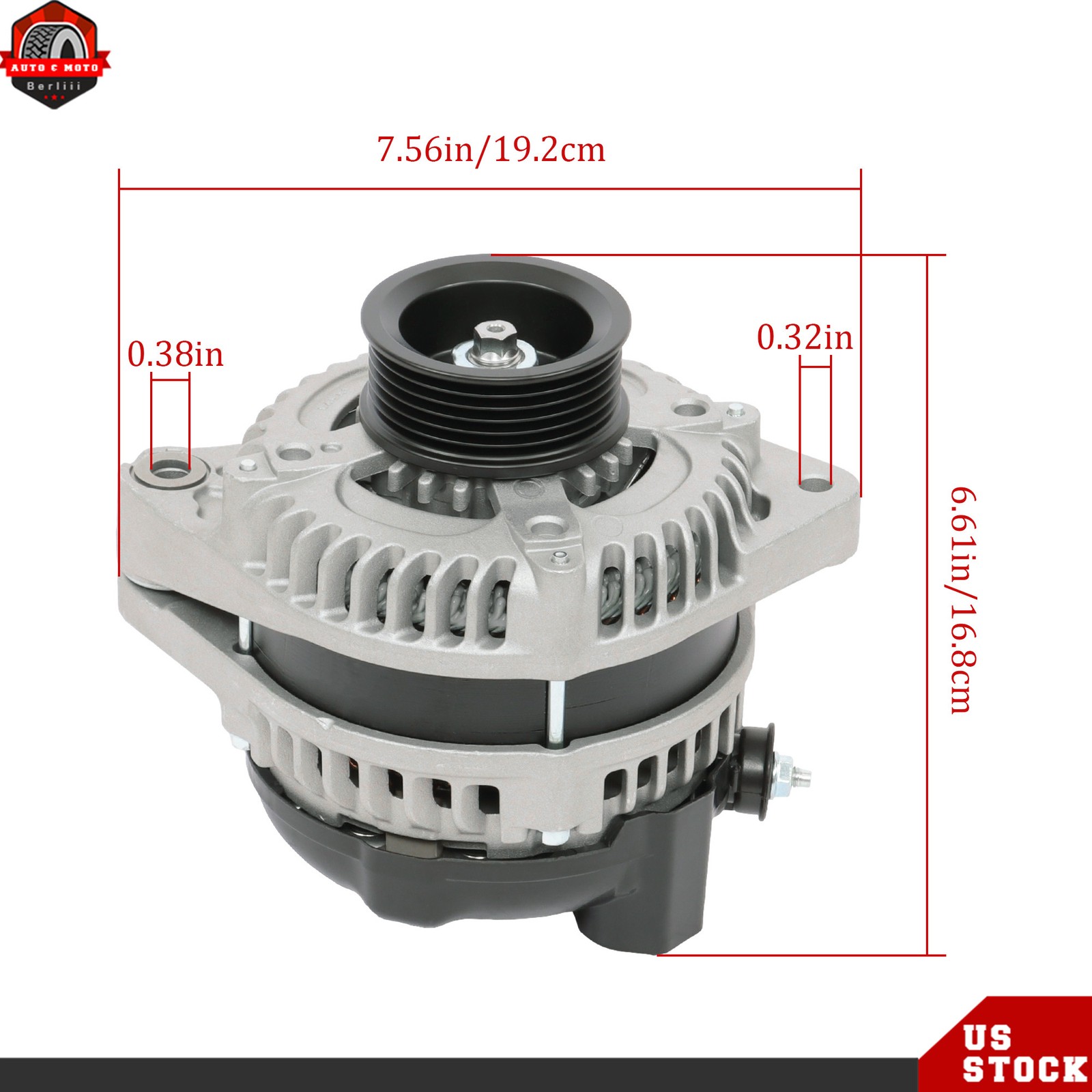 Alternator For Honda Odyssey 2008-2010 Honda Pilot Ridgeline 2009 2010 2011 3.5L
