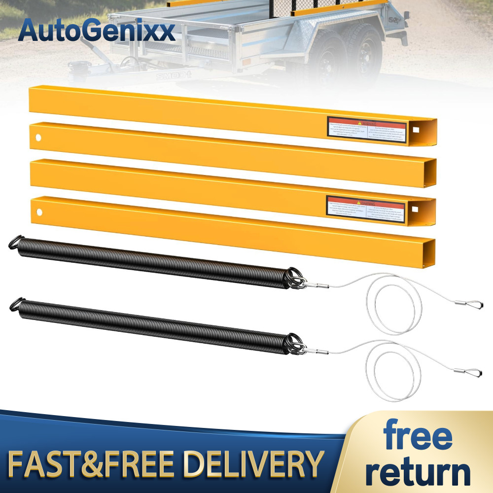 400LBS Trailer Gate Lift Assist Dual Side for Utility Trailer Tailgate Ramp