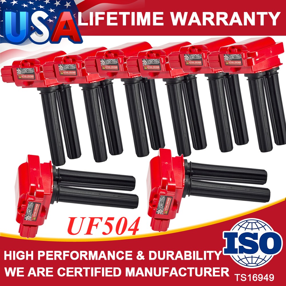 8 HIGH PERFORMANCE Ignition Coils Pack For Jeep Dodge Charger RAM 1500 5.7 UF504