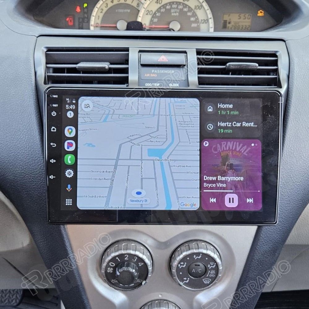 2+64G Android 15 Stereo Radio For Toyota Yaris Sedan Vios 2007-2012 Carplay GPS