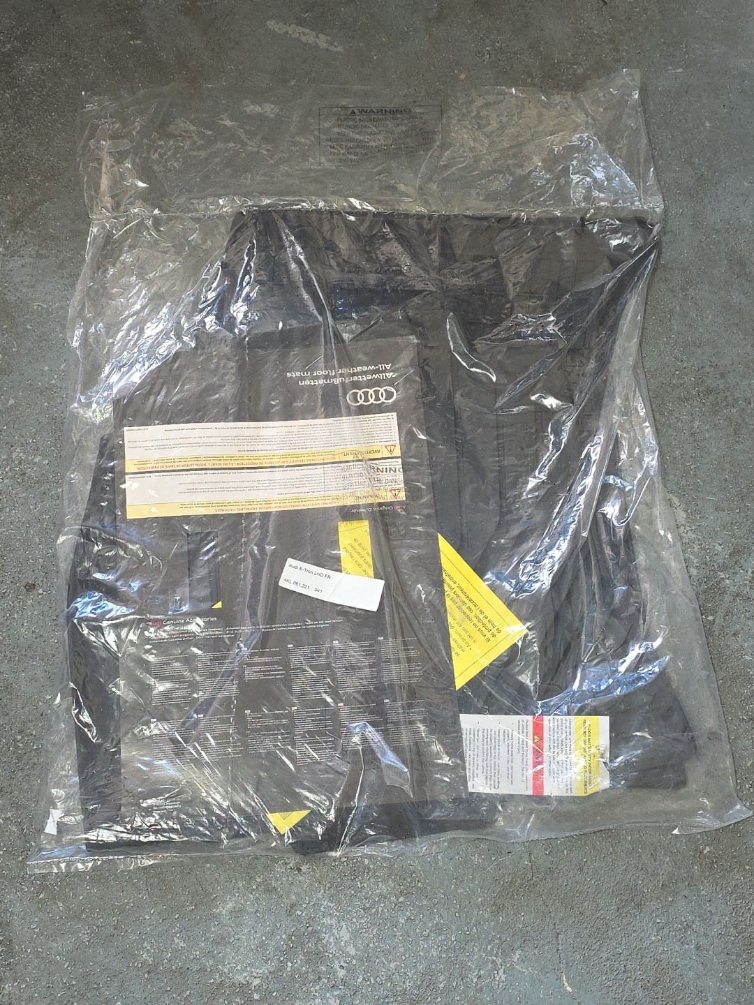 NIW 2020-24 AUDI Q8 E-TRON ALL WEATHER RUBBER FLOOR MATS LHD FRONT OEM 4KL061221 NIW 2020-24 AUDI Q8 E-TRON ALL WEATHER RUBBER FLOOR MATS LHD FRONT OEM 4KL061221