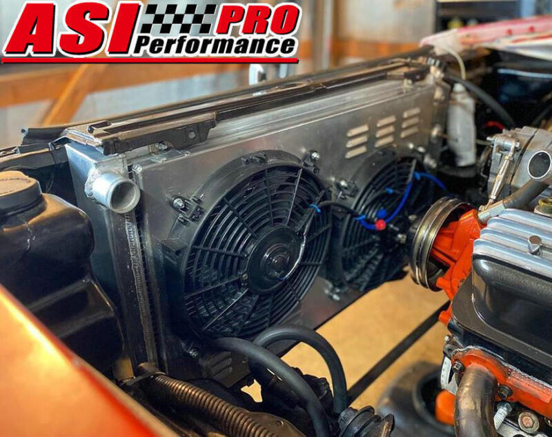 PRO 3 Row Aluminum Radiator Shroud Fan For 1973-86 Chevy/GMC C/K C10 C20 C30 K30