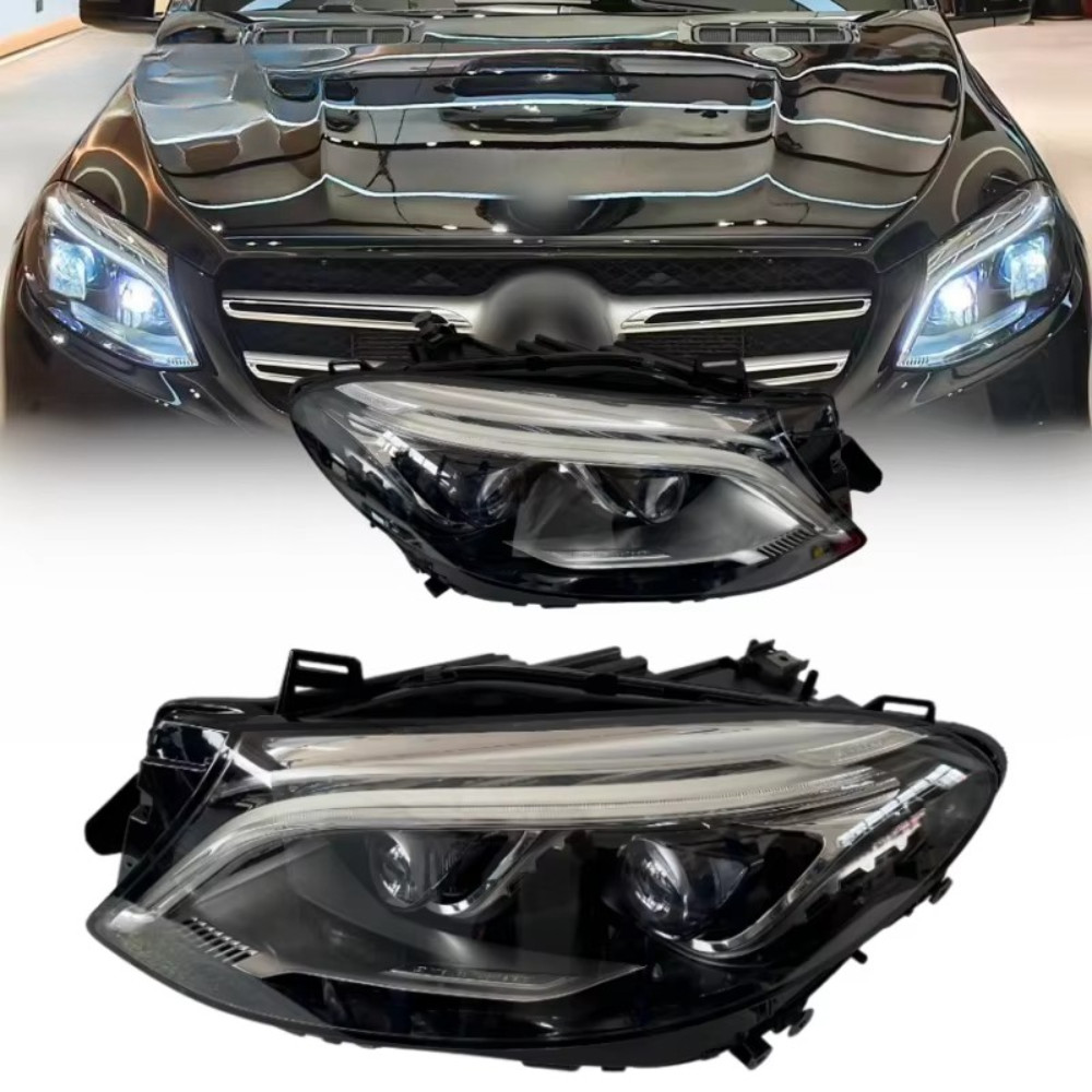 Full Headlights A1668200759 A1668200859 for Mercedes-Benz GLE-Class W166 2015-19