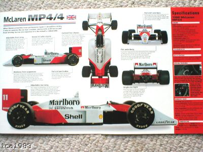 1988 McLaren MP4/4 (Honda Powered) IMP Brochure: MP 4 / 4