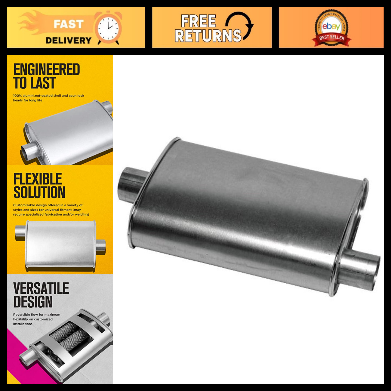 Deep Performance Thrush Muffler - 2.5 Deep Performance Thrush Muffler - 2.5