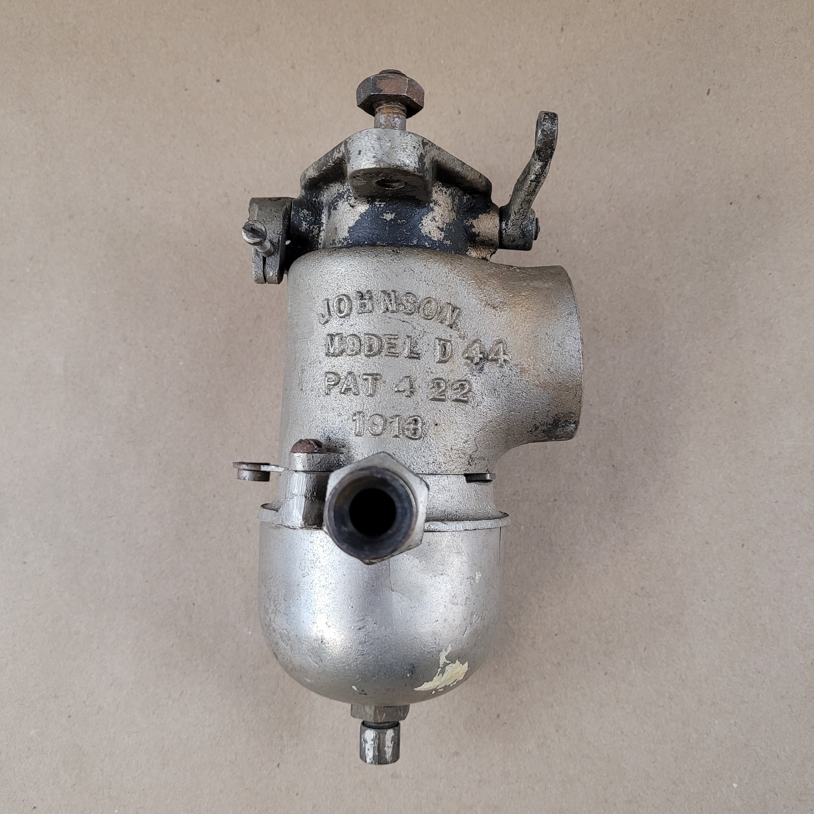 Johnson Model D44 SINGLE BARRELL CARBURETOR 1910'S 1920'S Antique
