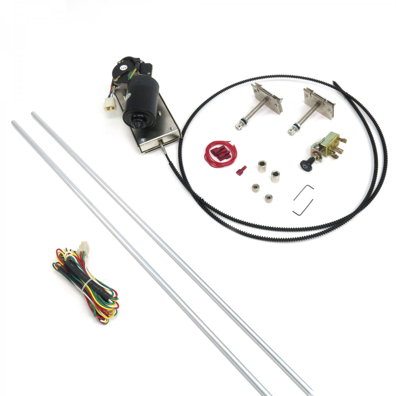 Early Desoto Wiper Kit w Wiring Harness exterior streetrod resto-mod cable drive