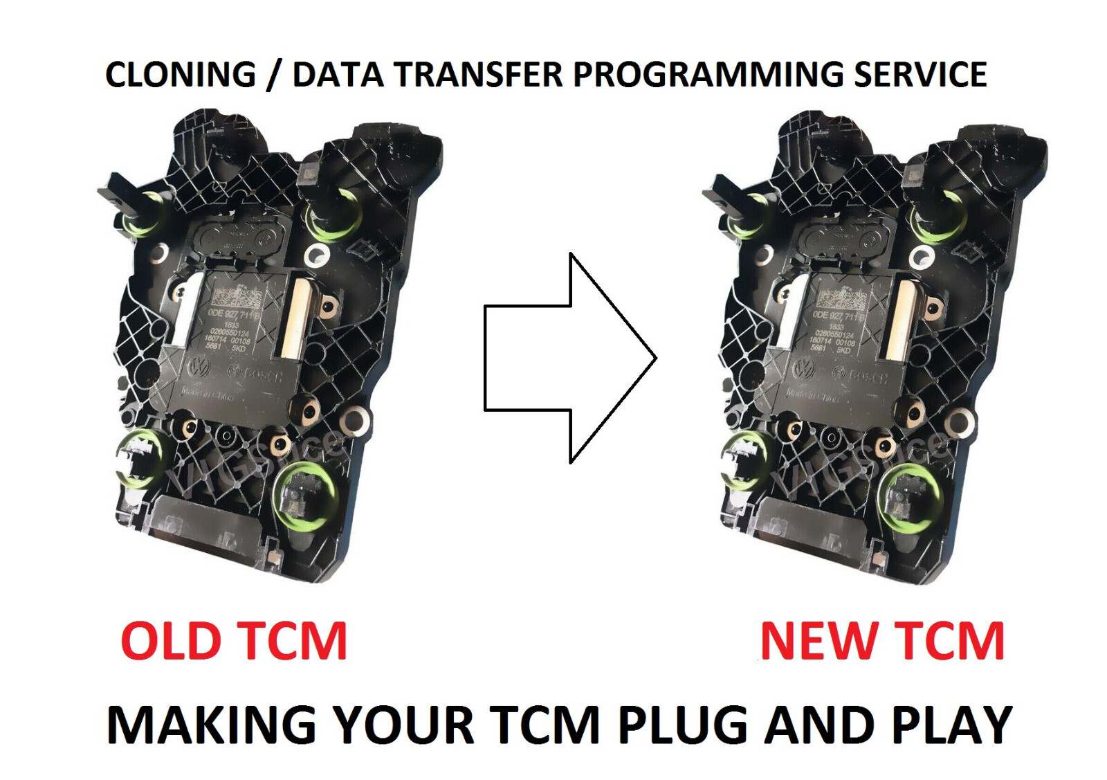 VW AUDI VAG DSG 8hp DQ transmission tcu tcm cloning 