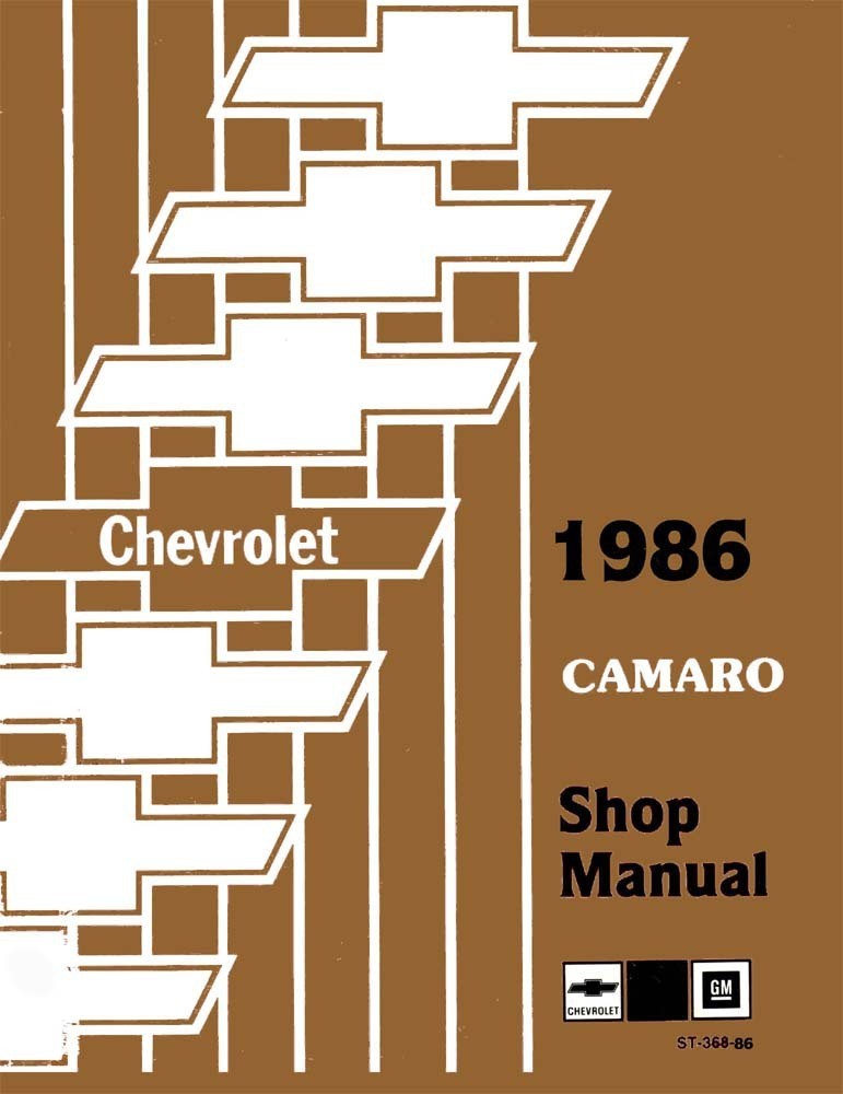 1986 Chevrolet Camaro Factory Shop Service Manual