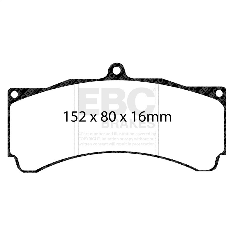 EBC Brakes Yellowstuff Performance Brake Pads for Street & Track Use - Part