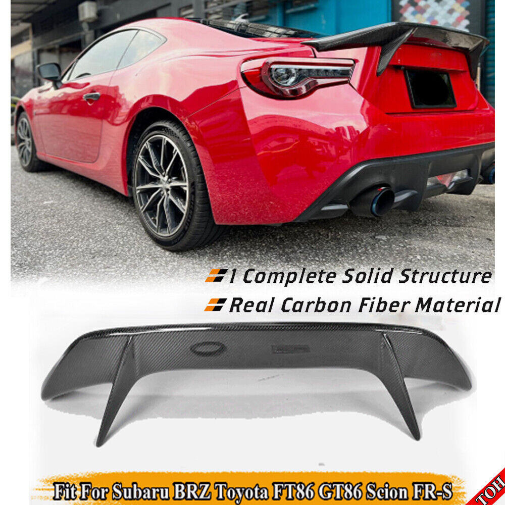 Toyota FT86 GT86 REAL CARBON Rear Trunk Spoiler Wing  For Subaru BRZ Scion FRS